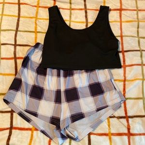 Plaid Pijama set